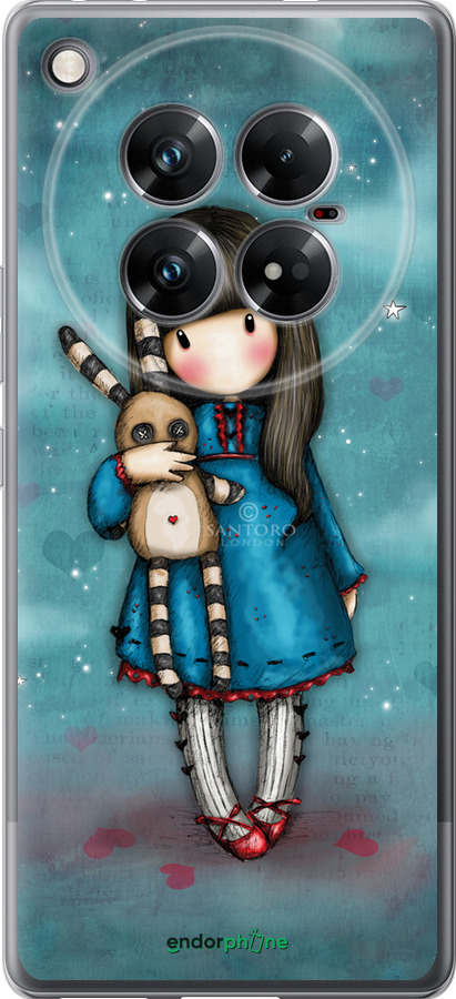 Силиконовый чехол Девочка с зайчиком для Infinix Zero 40 5G - 915u-3822 изображение 