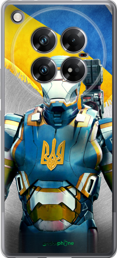 Силиконовый чехол Украинский киборг для Infinix Zero 40 5G - 980u-3822 изображение 