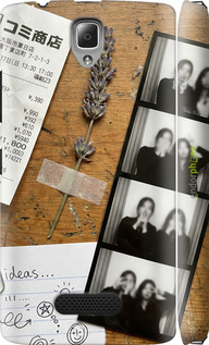 3D пластиковый глянцевый чехол Aesthetic Scrapbook Collage для Lenovo A2010 - 6773c-216 изображение 