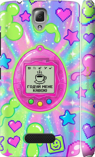 3D пластиковый глянцевый чехол 'Y2K Aesthetic Retro Pet: Годуй мене кавою' для Lenovo A2010 изображение 5