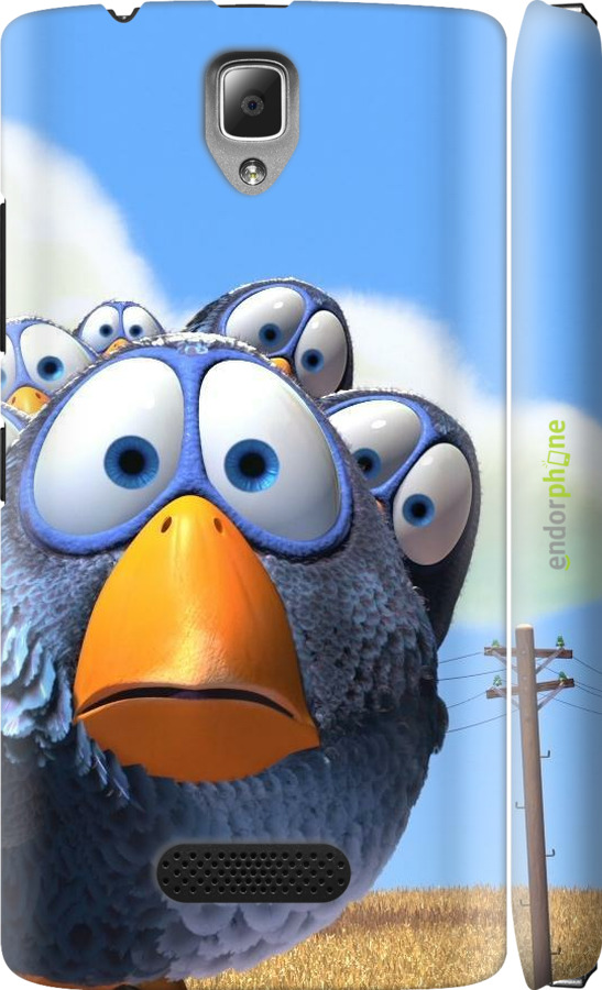 3D пластиковый глянцевый чехол Angry Birds для Lenovo A2010 - 6008c-216 изображение 