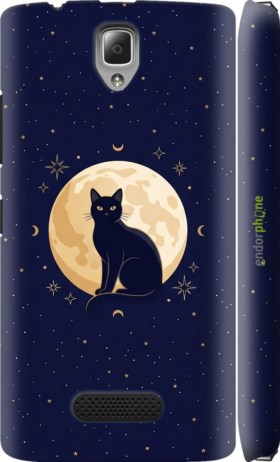 3D пластиковый глянцевый чехол Cute Cat Celestial/Witchy для Lenovo A2010 - 6787c-216 изображение 