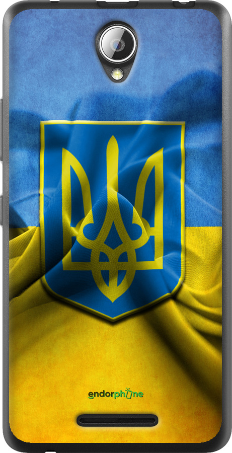 

Силіконовий чохол "Прапор та герб України" для Lenovo A5000, Блакитний