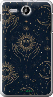Силіконовий чохол 'Celestial Harmony: Sun & Moon Gold Mystic Pattern' для Lenovo A529 зображення 3