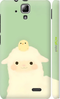 3D пластиковий матовий чехол Барашек и ципленок для Lenovo A536 - 6369m-149 изображение 