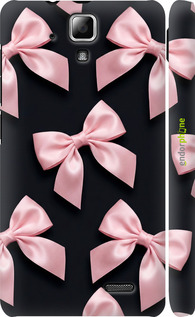3D пластиковый матовый чехол 'Coquette Ribbons Dark Coquette' для Lenovo A536 изображение 1