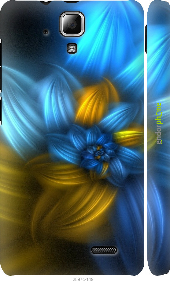 

3D пластиковий матовий чохол "Візерунок 46" для Lenovo A536, Синій