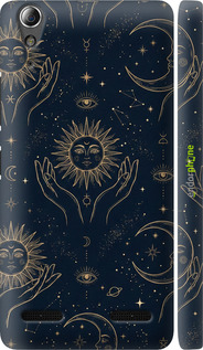 3D пластиковый матовый чехол 'Celestial Harmony: Sun & Moon Gold Mystic Pattern' для Lenovo K3 (K30-t) изображение 5
