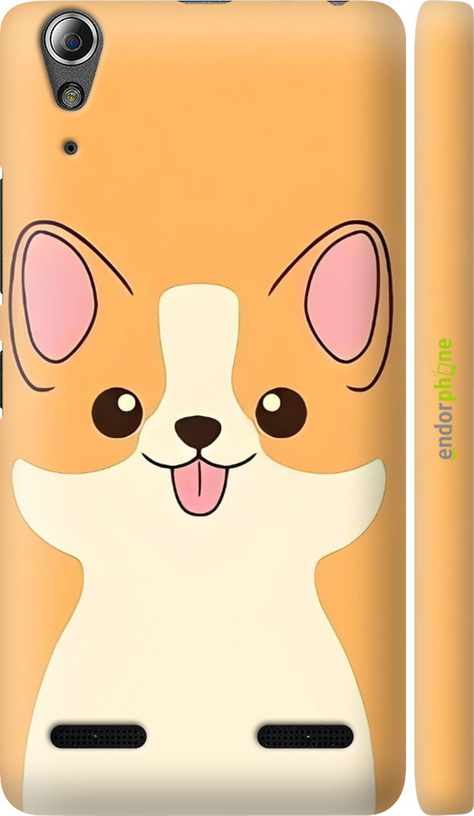 3D пластиковий матовий чехол Милый пес для Lenovo A6000 - 6296m-103 изображение 