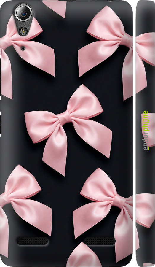 3D пластиковый матовый чехол Coquette Ribbons Dark Coquette для Lenovo K3 (K30-t) - 6767m-114 изображение 