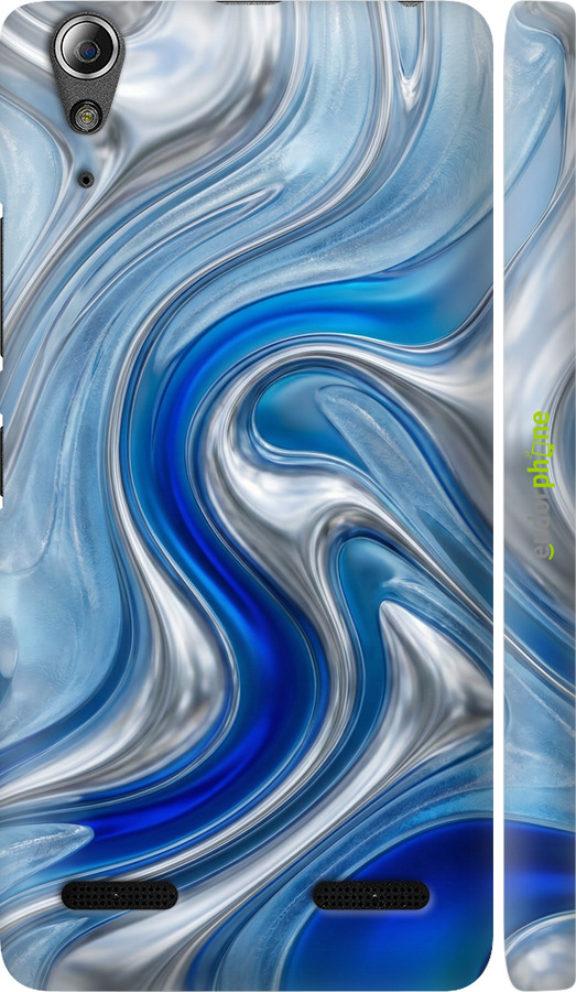 3D пластиковий матовий чехол Liquid Chrome для Lenovo A6000 - 6781m-103 изображение 