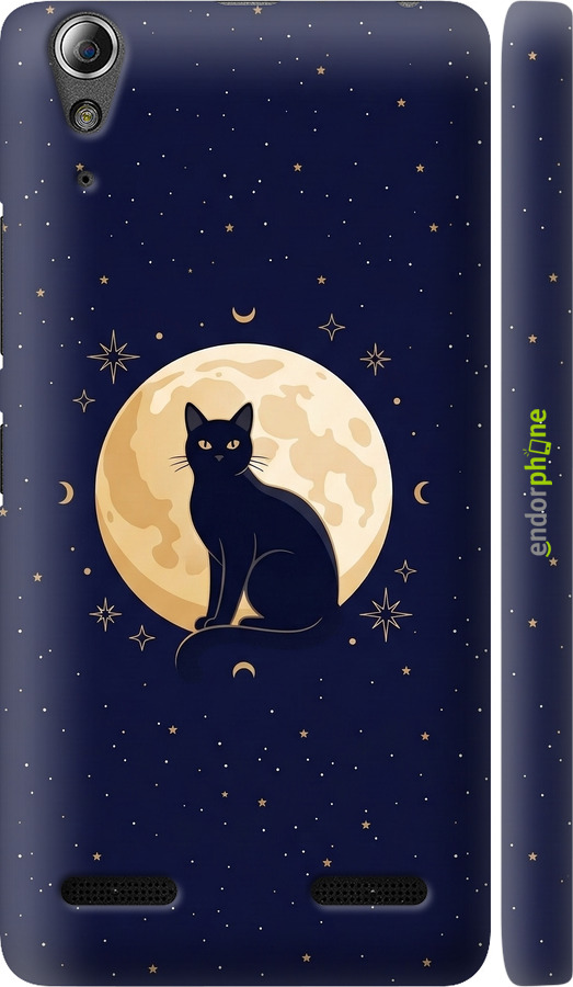 3D пластиковий глянцевий чехол Cute Cat Celestial/Witchy для Lenovo A6000 - 6787c-103 изображение 