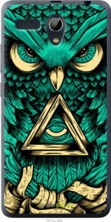Силиконовый чехол Сова Арт-тату для Lenovo A616 - 3971u-368 изображение 