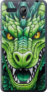 Силиконовый чехол Зелёный дракон для Lenovo A616 - 5816u-368 изображение 
