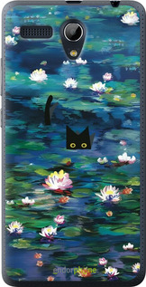 Силиконовый чехол Чехол с изображением водяных лилий Моне и кошек для Lenovo A616 - 6399u-368 изображение 