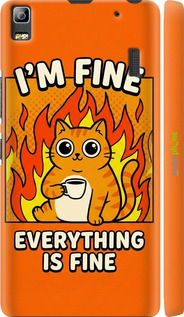 3D пластиковый матовый чехол 'Funny Cat' для Lenovo K3 Note K50-T5 изображение 3