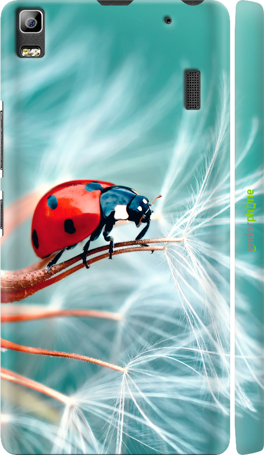 3D пластиковый матовый чехол Божья коровка для Lenovo K3 Note K50-T5 - 6049m-141 изображение 