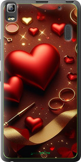 2D пластиковий чехол Сердечки v3 для Lenovo K3 Note K50-T5 - 5833t-141 изображение 