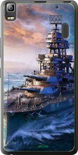 2D пластиковый чехол Военный корабль, world of tanks, wargaming для Lenovo K3 Note K50-T5 - 6461t-141 изображение 
