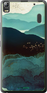 2D пластиковый чехол С изображением гор Индиго для Lenovo K3 Note K50-T5 - 6484t-141 изображение 