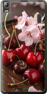 2D пластиковый чехол Вишня в шоколаде для Lenovo K3 Note K50-T5 - 6698t-141 изображение 