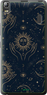 Силиконовый чехол Celestial Harmony: Sun & Moon Gold Mystic Pattern для Lenovo K3 Note K50-T5 - 6778u-141 изображение 