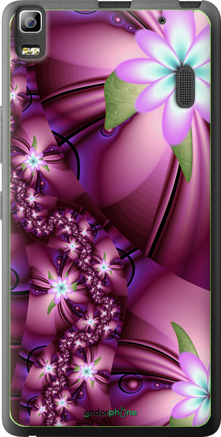 

2D пластиковий чохол "Квіткова мозаїка" для Lenovo K3 Note K50-T5, Рожевий
