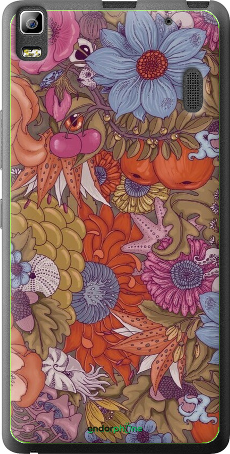 2D пластиковий чехол Абстрактні  квіти для Lenovo K3 Note K50-T5 - 6526t-141 изображение 