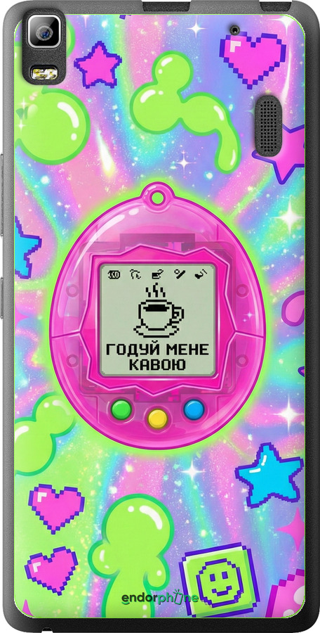 2D пластиковый чехол Y2K Aesthetic Retro Pet: Годуй мене кавою для Lenovo K3 Note K50-T5 - 6784t-141 изображение 