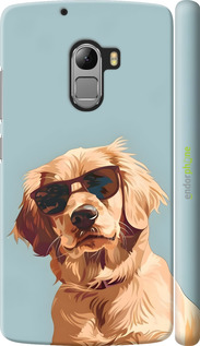 3D пластиковый матовый чехол Пес в очках для Lenovo A7010 - 6381m-232 изображение 