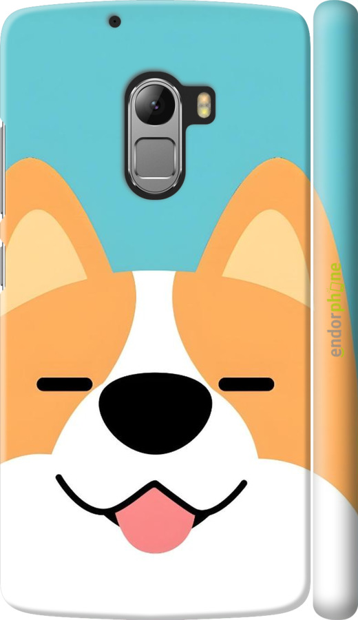 3D пластиковый матовый чехол Корги для Lenovo A7010 - 6280m-232 изображение 
