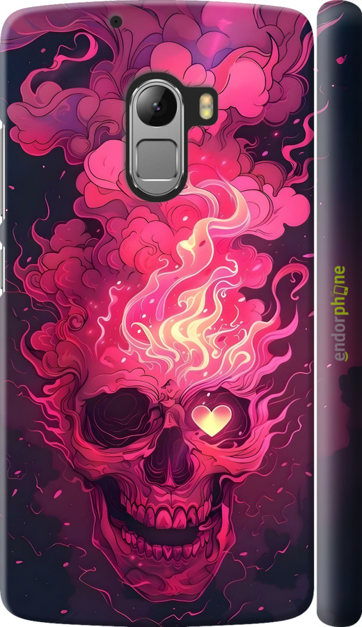 3D пластиковий матовий чехол Череп арт для Lenovo A7010 - 6385m-232 изображение 