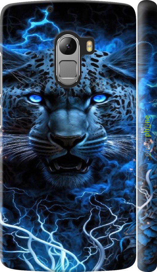 3D пластиковий матовий чехол Крижаний леопард для Lenovo A7010 - 6460m-232 изображение 