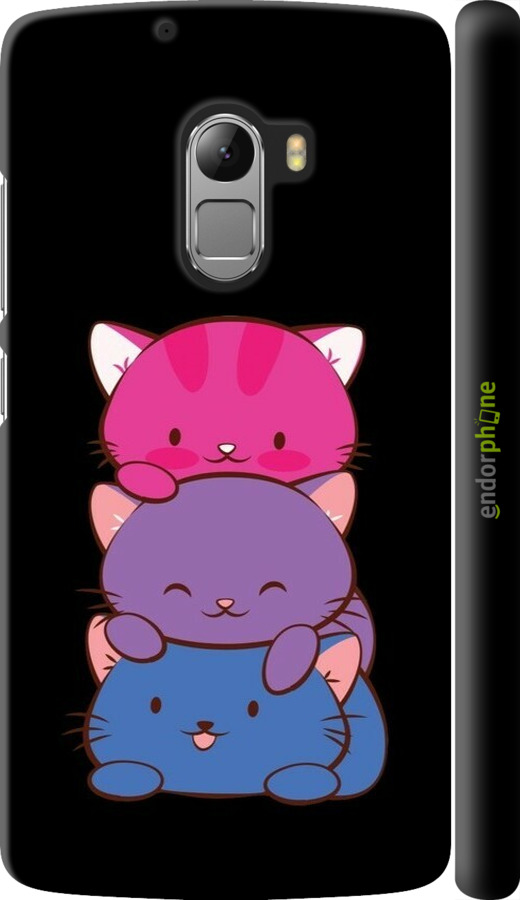 3D пластиковый матовый чехол Милые кошки для Lenovo A7010 - 6518m-232 изображение 