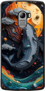 Силіконовий чехол Кит у космосі для Lenovo A7010 - 6328u-232 изображение 