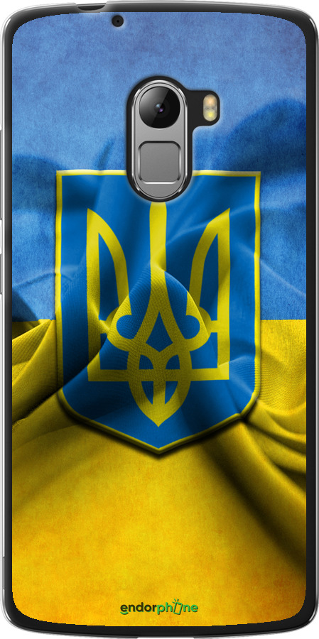 

Силіконовий чохол "Прапор та герб України" для Lenovo A7010, Блакитний