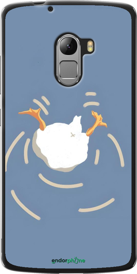 Силиконовый чехол Гусь ныряет для Lenovo A7010 - 6275u-232 изображение 