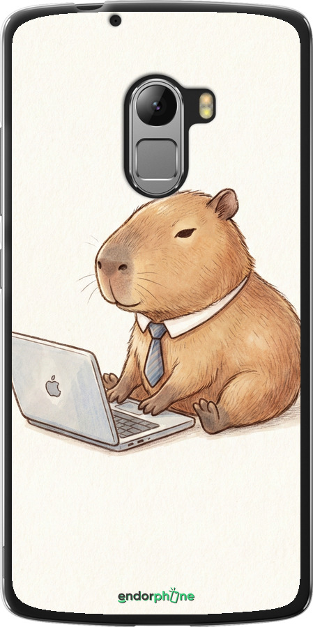 Силіконовий чехол Funny Capybara CEO Working для Lenovo A7010 - 6777u-232 изображение 