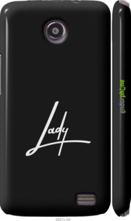 3D пластиковый матовый чехол Lady 2 для Lenovo A820 - 4867m-68 изображение 