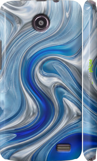 3D пластиковий глянцевий чехол Liquid Chrome для Lenovo A820 - 6781c-68 изображение 