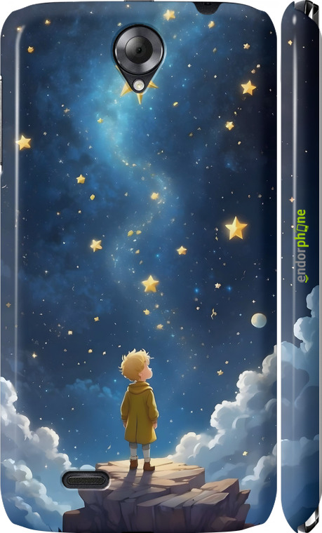 3D пластиковий глянцевий чехол Маленький принц для Lenovo A850 - 6326c-79 изображение 