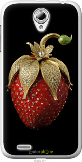 Силиконовый чехол Клубника v3 для Lenovo A859 - 5638u-197 изображение 