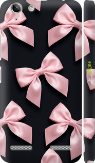 3D пластиковый матовый чехол Coquette Ribbons Dark Coquette для Lenovo K5 Plus - 6767m-278 изображение 