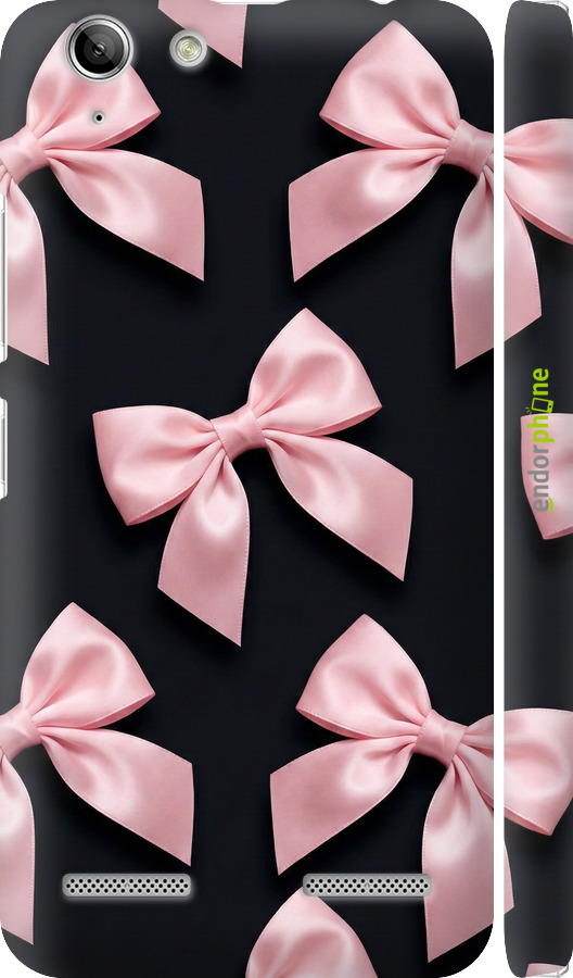 3D пластиковый матовый чехол Coquette Ribbons Dark Coquette для Lenovo K5 Plus - 6767m-278 изображение 