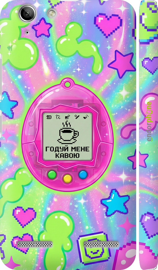3D пластиковый матовый чехол Y2K Aesthetic Retro Pet: Годуй мене кавою для Lenovo K5 Plus - 6784m-278 изображение 