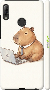 3D пластиковый матовый чехол Funny Capybara CEO Working для Lenovo K5 Pro - 6777m-1608 изображение 