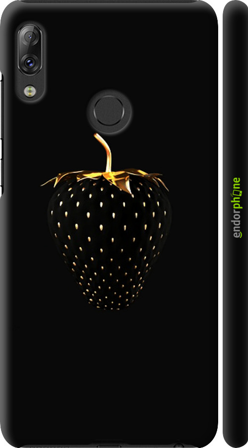 

3D пластиковий матовий чохол "Чорна полуниця" для Lenovo K5 Pro, Чорний