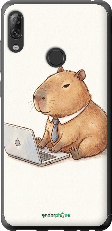 Силиконовый чехол Funny Capybara CEO Working для Lenovo K5 Pro - 6777u-1608 изображение 