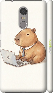 3D пластиковый матовый чехол 'Funny Capybara CEO Working' для Lenovo K6 Note изображение 1