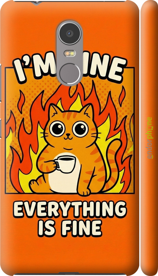 3D пластиковый матовый чехол Funny Cat для Lenovo K6 Note - 6786m-453 изображение 